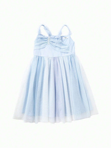 Balabala Girls' Dress, Mesh Princess Dress For Little Kids, Baby Summer Fashion, Princess Mesh Dress