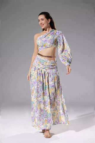 Madilyn Purple Floral Dress