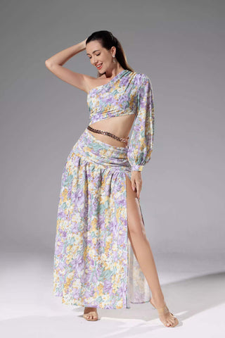 Madilyn Purple Floral Dress