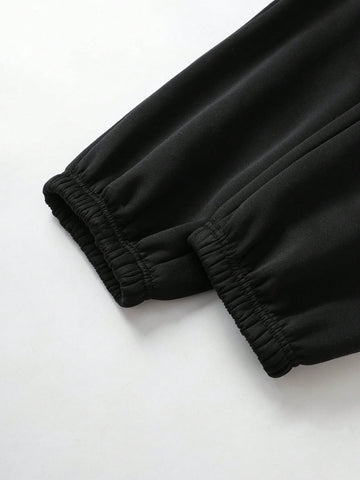 2pcs/Set Long Sleeve Hoodie And Sports Pants
