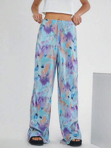 EZwear SpringSummer Sun-Proof Color Fade Straight Pants With Crushed Fabric