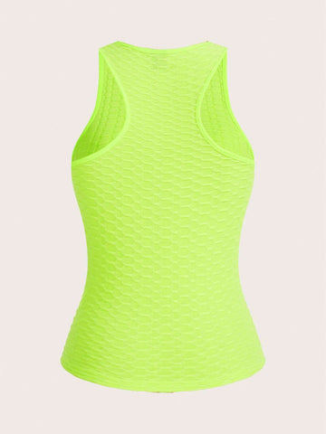 Women Summer Solid Color Texture Vest & Shorts Set