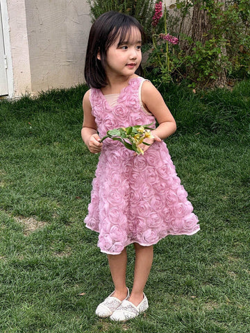 Wedding Diary Flower Girl Princess Dress Suitable For Performance, Evening Party, And Birthday Party