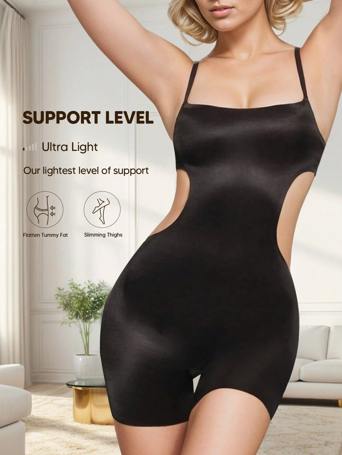 Women's Slimming Hollow Out Tight-Fitting Jumpsuit With Tummy Control