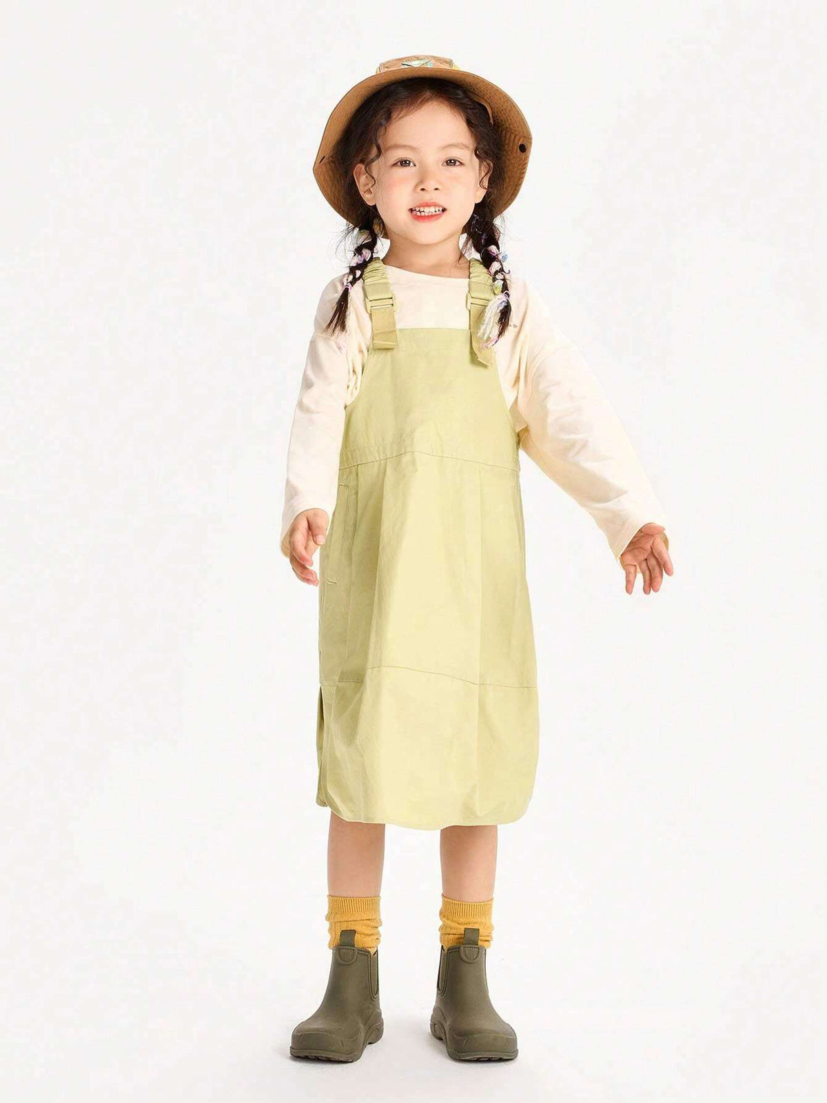 mini bala Mini Bala Girls' Dress 2024 Spring New Baby Loose Fashion Workwear Style Children's Jumper