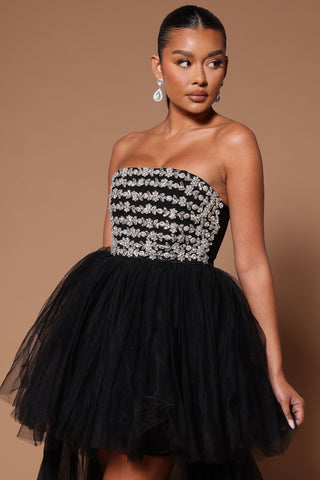 Adrianna Tulle Embellished Gown -