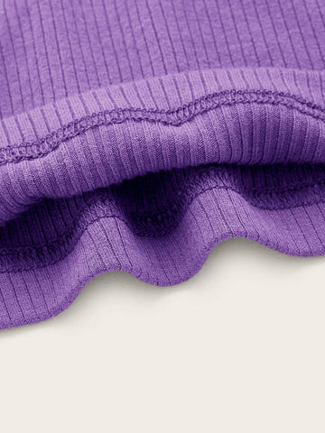 EZwear Solid Rib-knit Cami Top