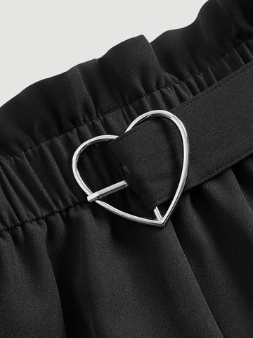 MOD Heart Ring Paper Bag Waist Shorts