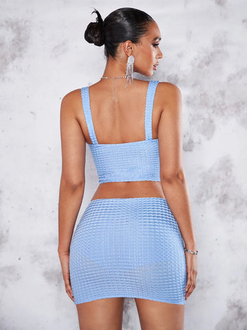 BAE Hook And Eye Bustier Cami Top & Bodycon Skirt