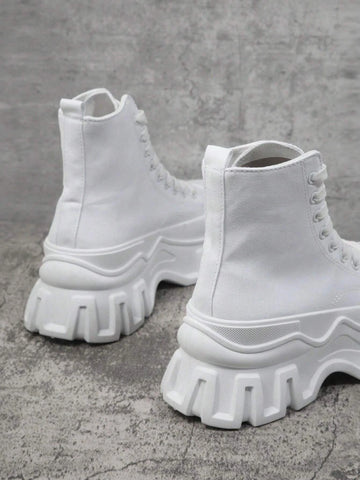 Lug Sole High Top Casual Shoes